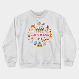 Tour To Canada Concept Crewneck Sweatshirt